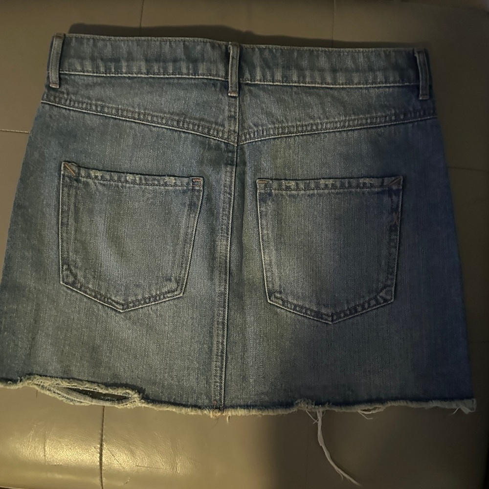 Express straight, midrise jean mini skirt size 4 NWT - Picture 3 of 4